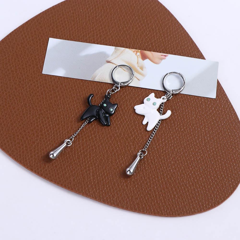 Elements Women's Accessories Korean Style Earrings Asymmetrical Cat Earrings Kitten Stud Earrings