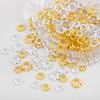5Pcs 50Pcs 18k Gold Color Plated Big Hole Embossed Round Spacer Beads Cap for Jewelry Making Bracelet Necklace DIY Accessories