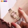 SKMEI 1400 Women Stainless Steel Band Waterproof Luxury Square Quartz Watches Stylish New Design Trend Fashion Watch for Ladies