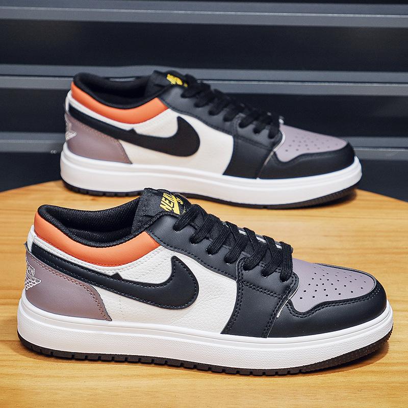 

Putian aj1 low top men s board shoes low soot black red toe dunk casual sports women s tide shoes shoes 42