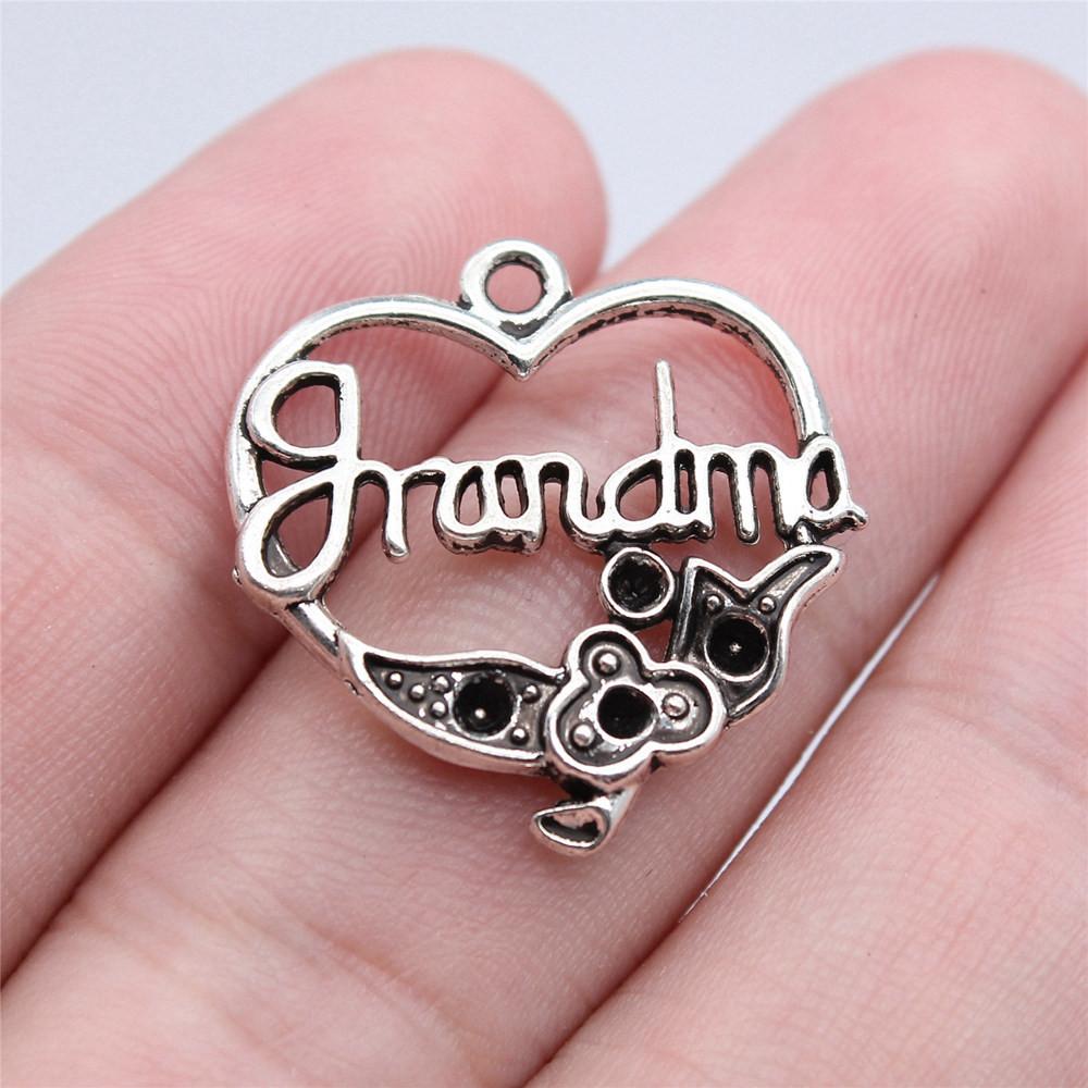 Family Member Heart Tags Charms Pendant Male Jewellery Massive Aesthetic Souvenir