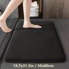 Coral Fleece Long Hair Absorbent Bathroom Mat Furry Shower Room Foot Wiping Mat Toilet Non-slip Mat Entrance Mat