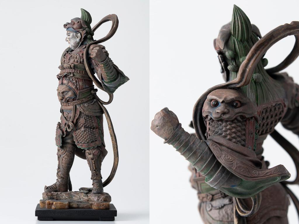 Isumu TanaCOCORO Idaten Buddha Statue Figur Nationalschatz Isumu Zochoten Swift Footed tc3799 [Palme] (Idaten)