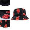 Gorra de Pescador Naruto Akatsuki de Mezcla de Algodón de Moda para Primavera y Verano Unisex