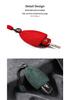 Universal Alcantara Car Key Bag for Men & Women, Compatible with Bentley, Hongqi, Lincoln – Fashionable Pull-Out Keychain.