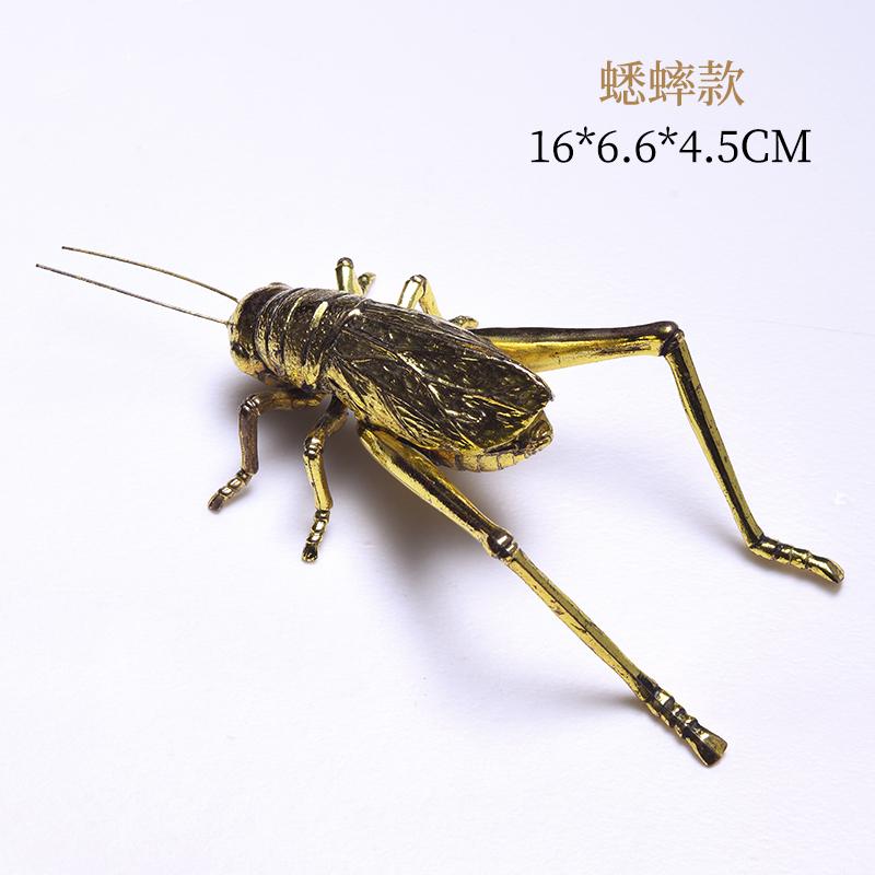 Gold Metal Insect Ornaments Butterfly Insect Statue Sculpture Animal Decoration Crafts Figurines Miniatures Home Accessories