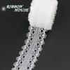 (5 Yards/roll) White Lace Fabric Webbing Decoration Love Gift Packing Material (20/25/30/35/40mm)