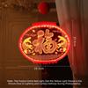 New Acrylic New Year Lantern Red With Tassel Red Hanging Lanterns Good Luck Fu Character Lights Chinese New Year