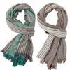 Tassel Winter Men's Scarf Striped Neckerchief Wrap Male Accessories Long Shawl Autumn Winter Warm