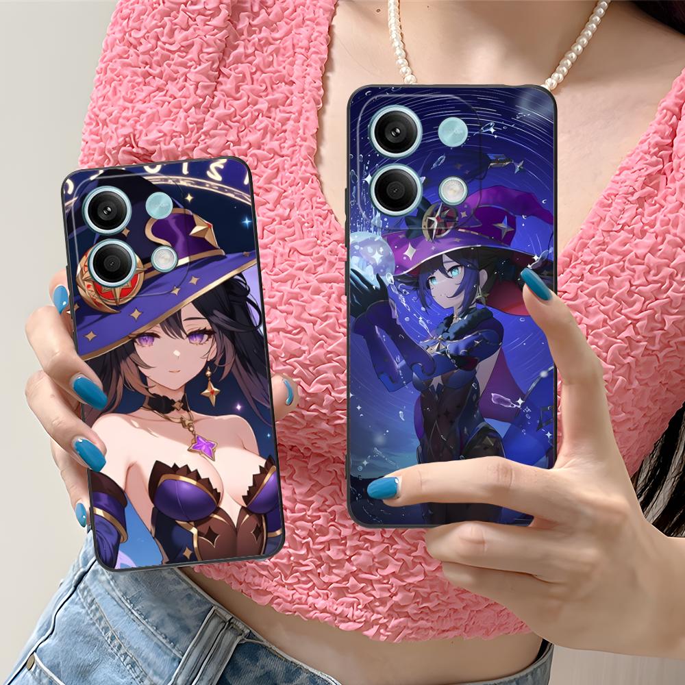 Game GI Mona Matte TPU Mobile Phone Case for Xiaomi Redmi 15 14 13 12 A5 3 2 1 C Plus 4G 5G Colorful Printing Cover