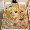 1Pc Cartoon Print Flannel Blanket, High Quality Comfortable for All Seasons, Home Decor, Warmth and Comfort, Perfect for Christmas Birthday Gift