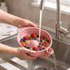 Drainage Hole Ceramic Berry Washing Bowl Self Spinning Self-Rotating Fruit Cleaner  Food Cleaning