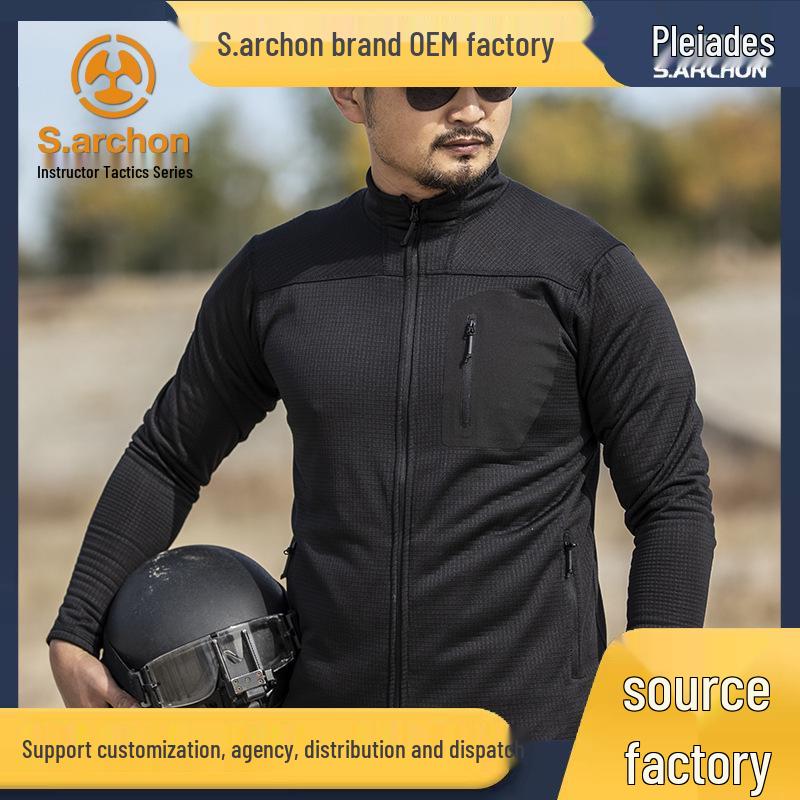 

Men s Spring & Autumn Fleece Jacket - Casual, Lightweight, Warm Cardigan Pullover 3XL сірий колір