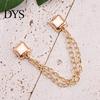 Clothing Adjustment Accessory Magnetic Clips for Pants Sleeve Hem, Multi-Function Fabric T-shirt Hem Clip Holder with Chain, Detachable Strong Magnet