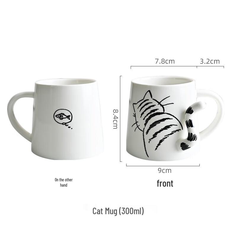 Duoli Ceramic Cat Mug