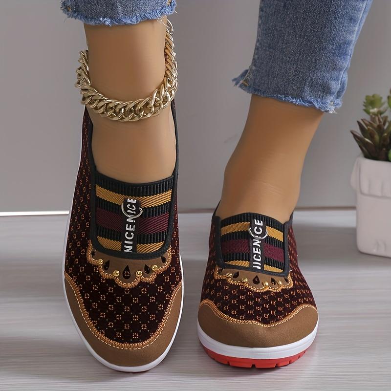 Купить Легкие и дышащие женские лоферы на танкетке с мягкой подошвой ...