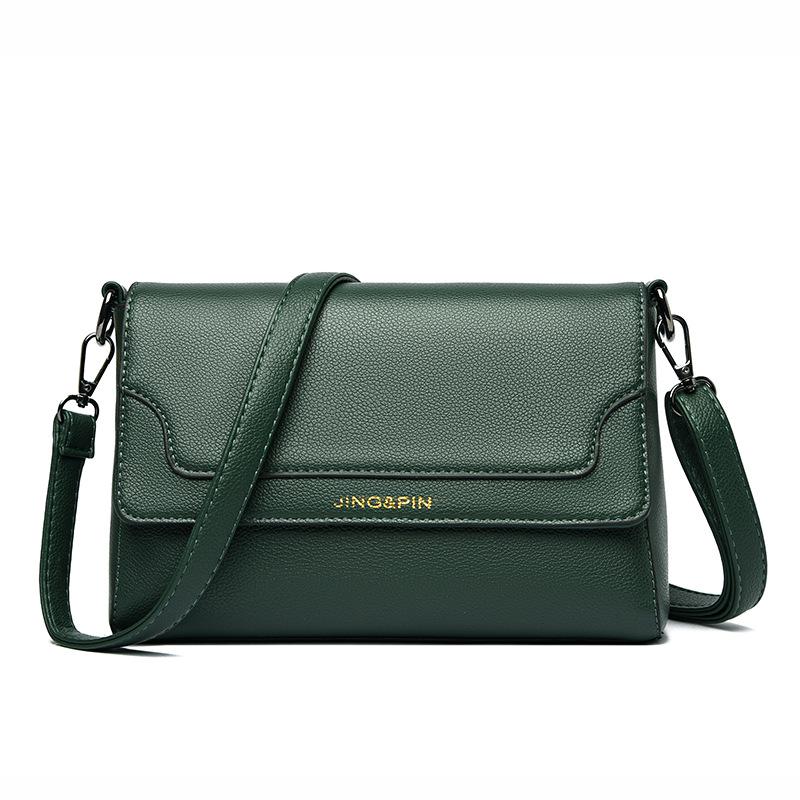 

Осенняя новая ретро женская сумка через плечо, однотонная простая женская сумка через плечо, повседневная сумка для мам, кошелек для монет