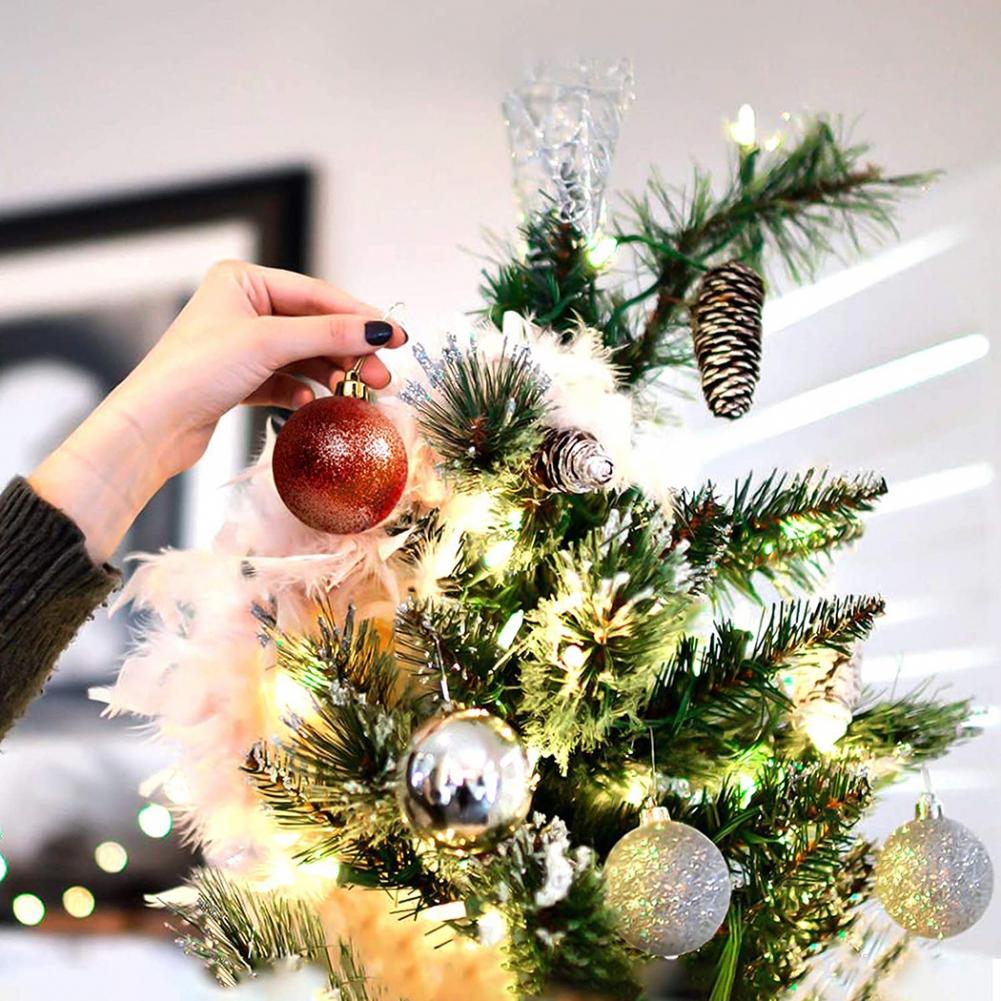 Stylish Shatterproof Christmas Bauble Ornaments in Styles (36pcs)