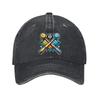 Billiard Pool Balls Cues Baseball Cap Adjustable Cotton Casual Outdoor Unisex Cap