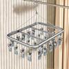 Windproof Socks Drying Rack Aluminum Zinc Zinc Alloy Towel Socks Hanger Practical Clothes Drying Rack  Skirt