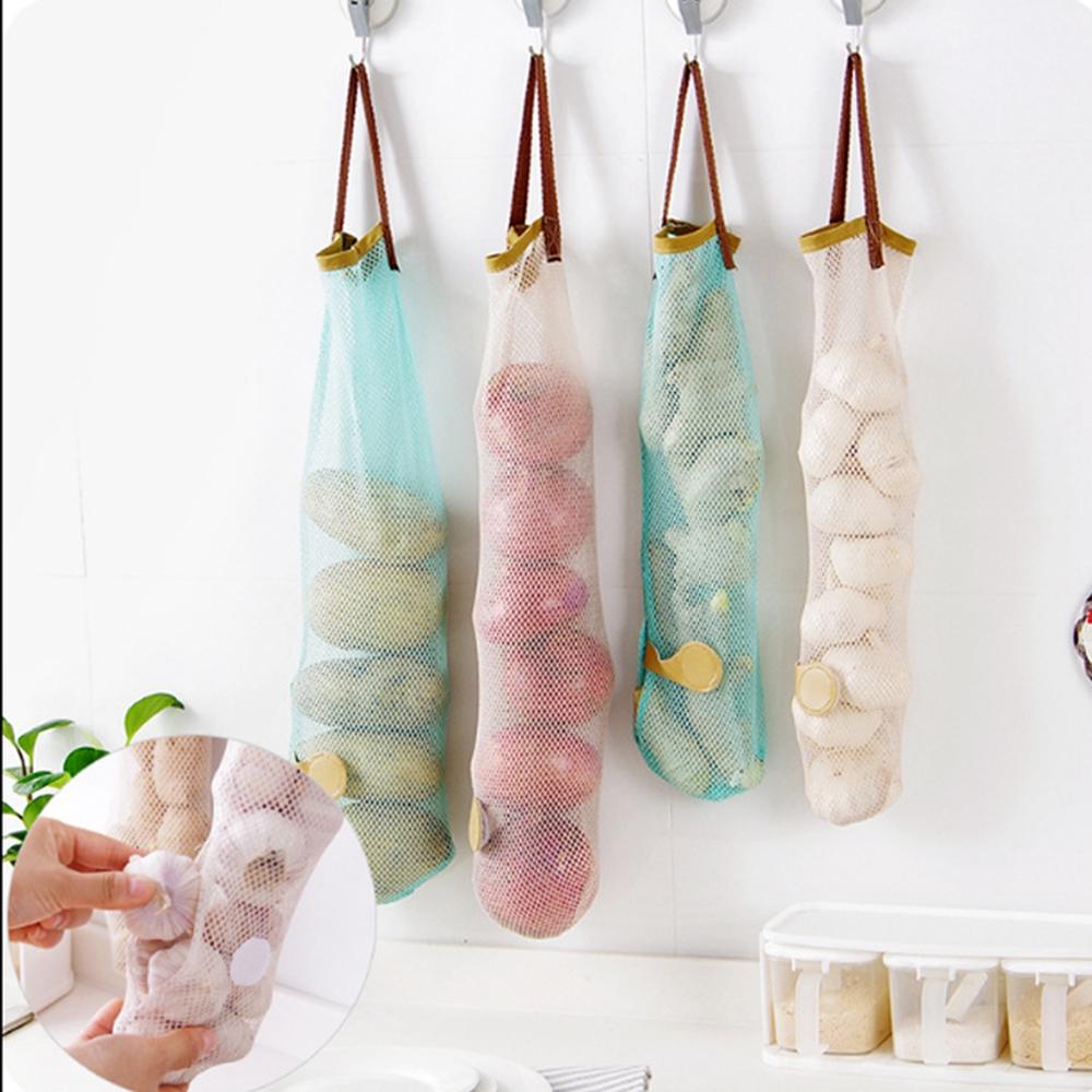 Storage Net Bag Multi-purpose Hangable Kitchen Onion Potato Tomato