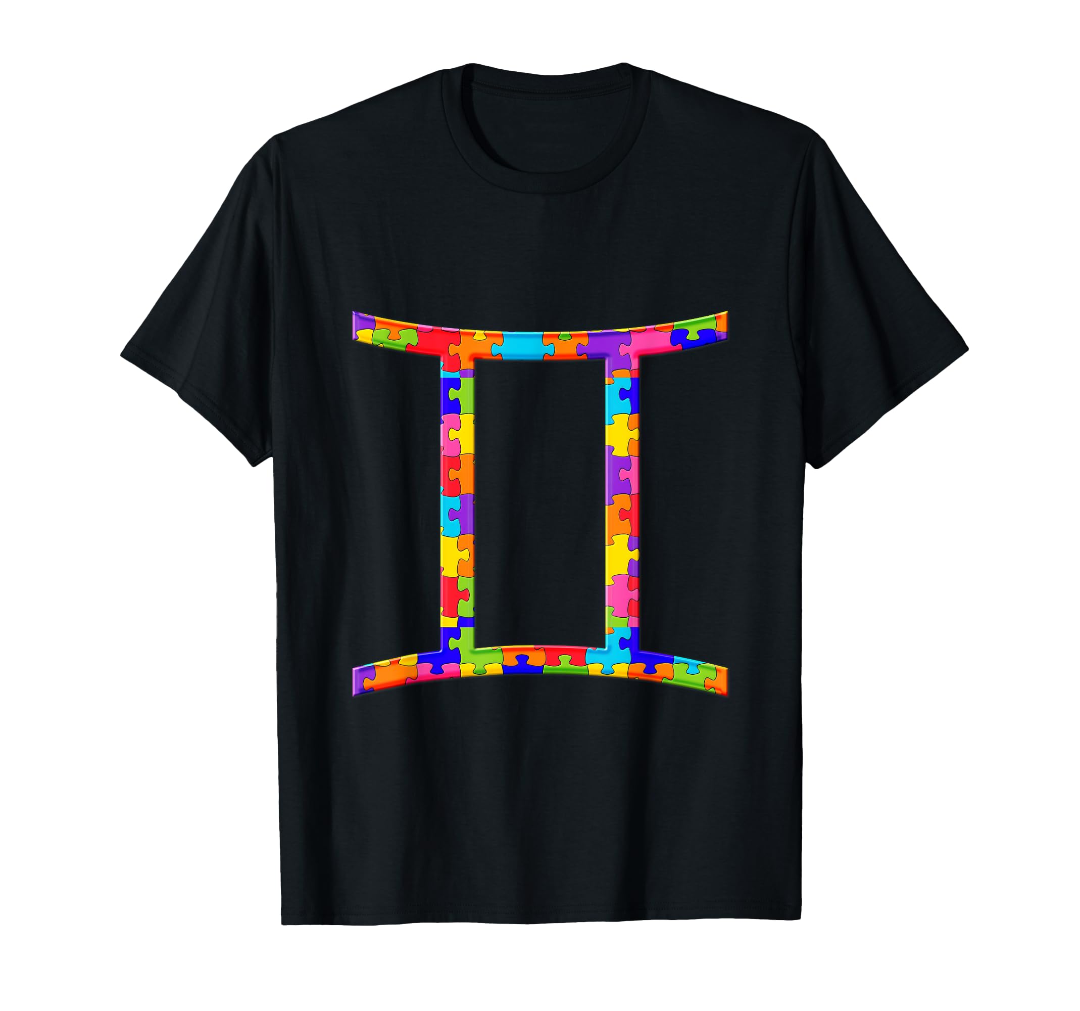 

Gemini Zodiac Astrology Jigsaw Puzzle Autism Puzzle T-Shirt