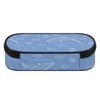 Pen Case Scratch Resistant Polyester Roomy Interior Zipper Closure with Main Compartment Mesh Pocket and Pen Slots for Boys Girls