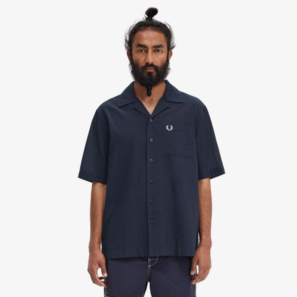 

FRED PERRY [Sharp] Легкая текстурированная рубашка с воротником Revere 608 AFPM2417762 608 S