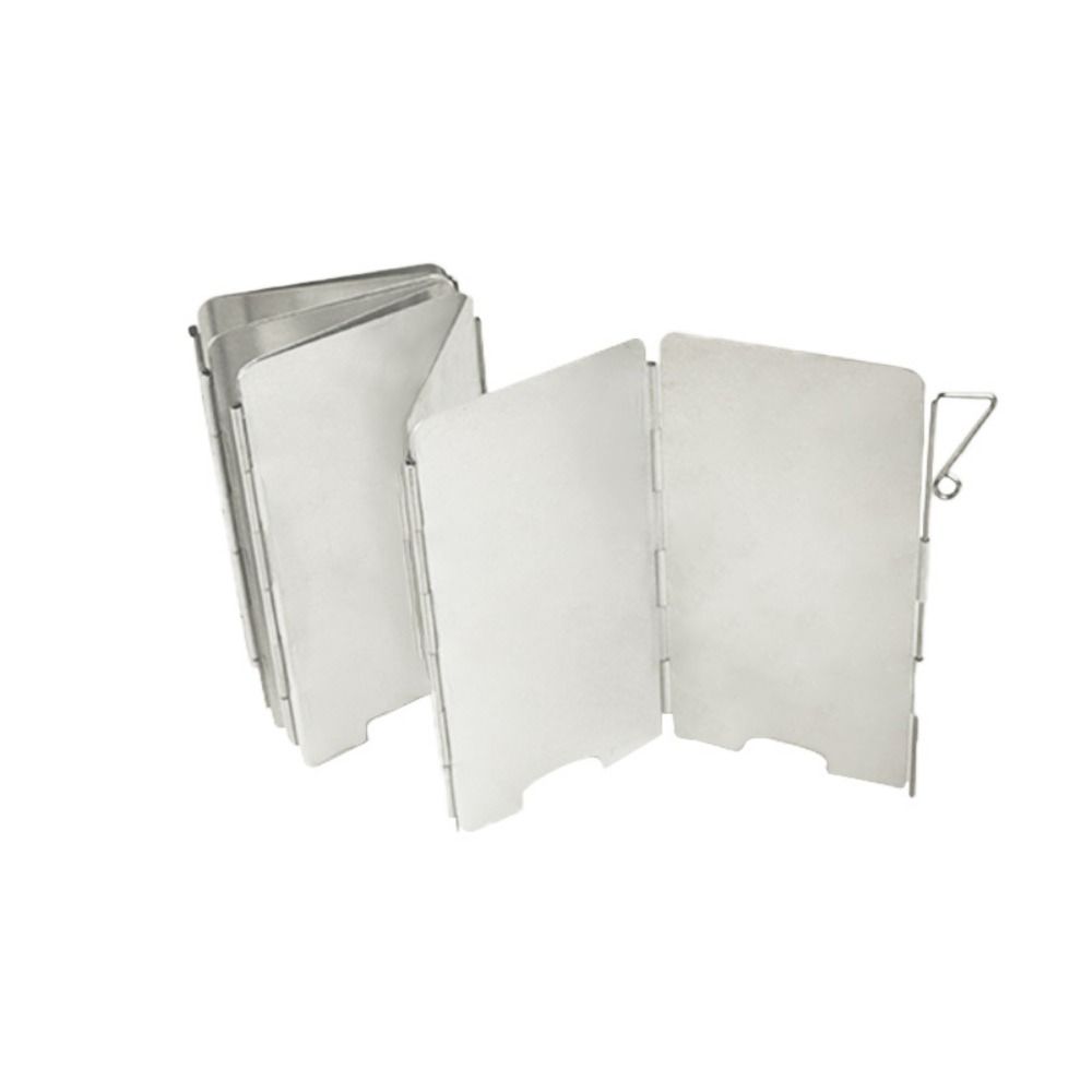Foldable Camping Cooking Wind Shield Aluminum Camping Equipment Camp Stove Windshield  Travel
