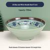 Zhishi Blau-Weiß Melamin Nudelschüssel Set