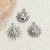 Handmade 18K Gold Plated Stainless Steel Sun Star Pendant Necklace.