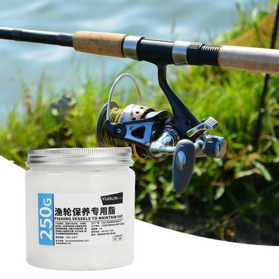 Aceite y grasa para equipo de pesca (250 g), lubricante y grasa para carretes de pesca, aceite lubricante antioxidante para mantenimiento de carretes de pesca.