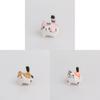 Wooden Craft Cat Figurine Home Office Decor Gift For Cat Lovers