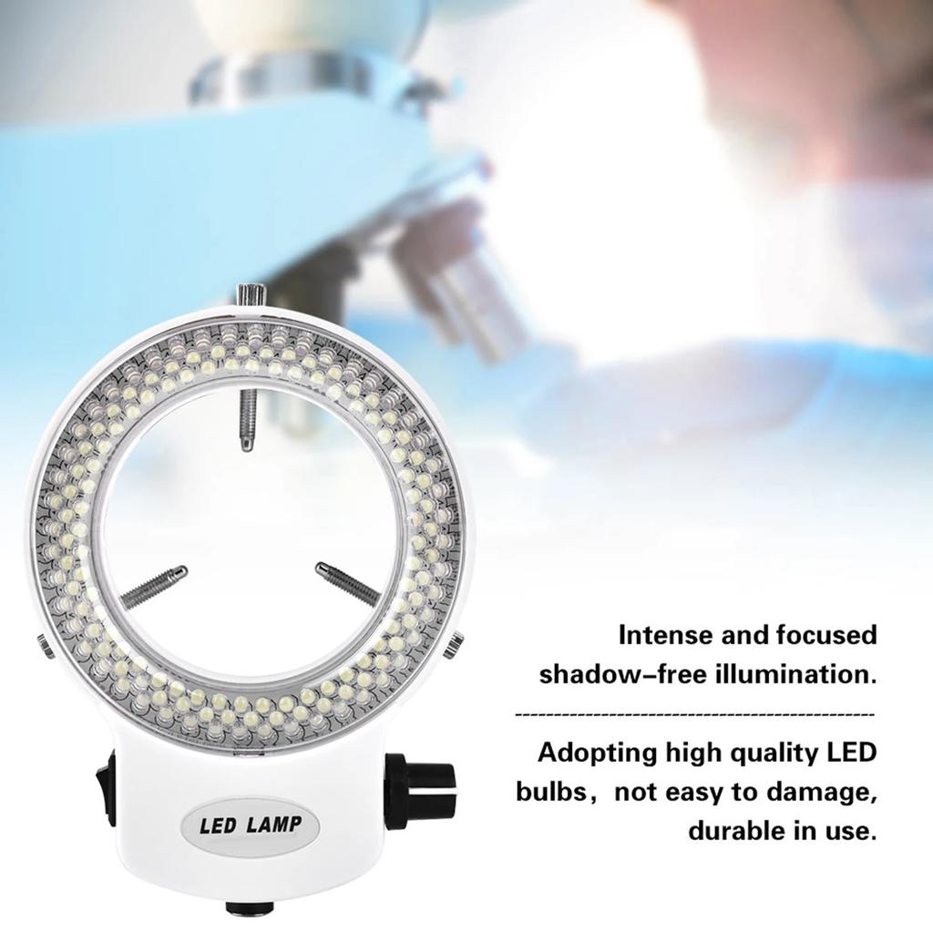 144 LED Beads Light Source Brightness Adjustable Ring Lamp Microscope LED Light LED Ring Lamp Camera LED Light Microscope Camera