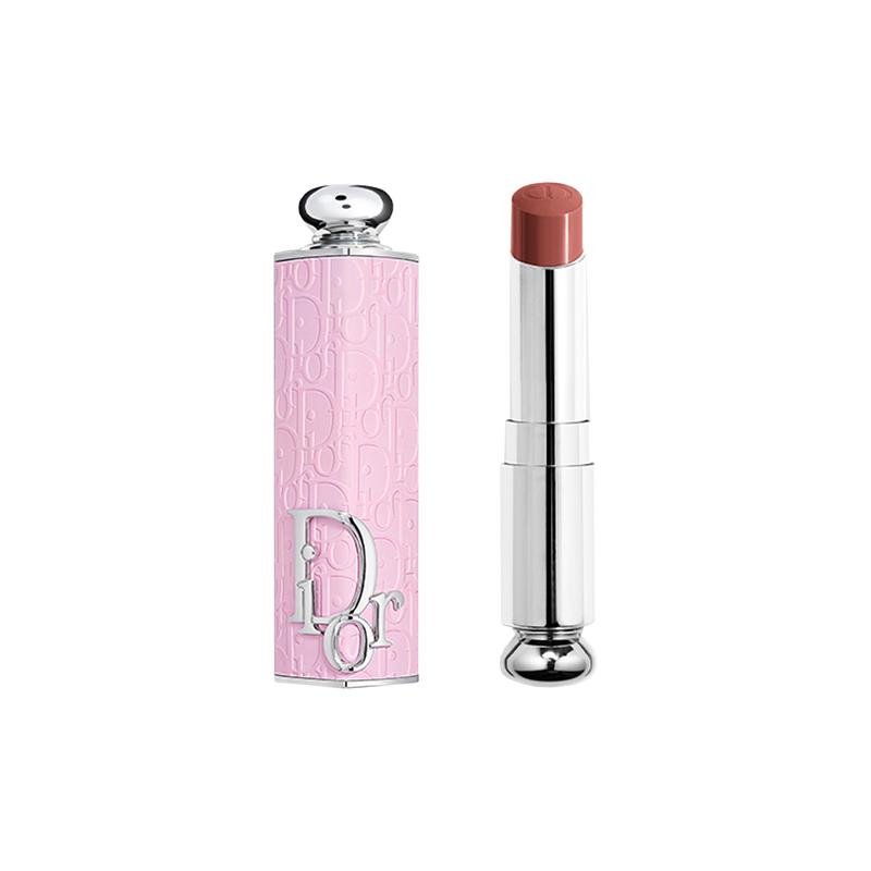 DIOR Lipstick Rose pink printed shell +616 NUDE MITZAH maple sugar cinnamon gift bag without gift box серебряный