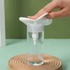 2 clear pump bottle dispensers press-down reusable travel bottle set for makeup, nail polish cleaning, cosmetics storage.