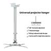 Universal Ceiling Projector Mount Holder with 360 Rotating and Adjustable Height for Home Theater or Office Setups