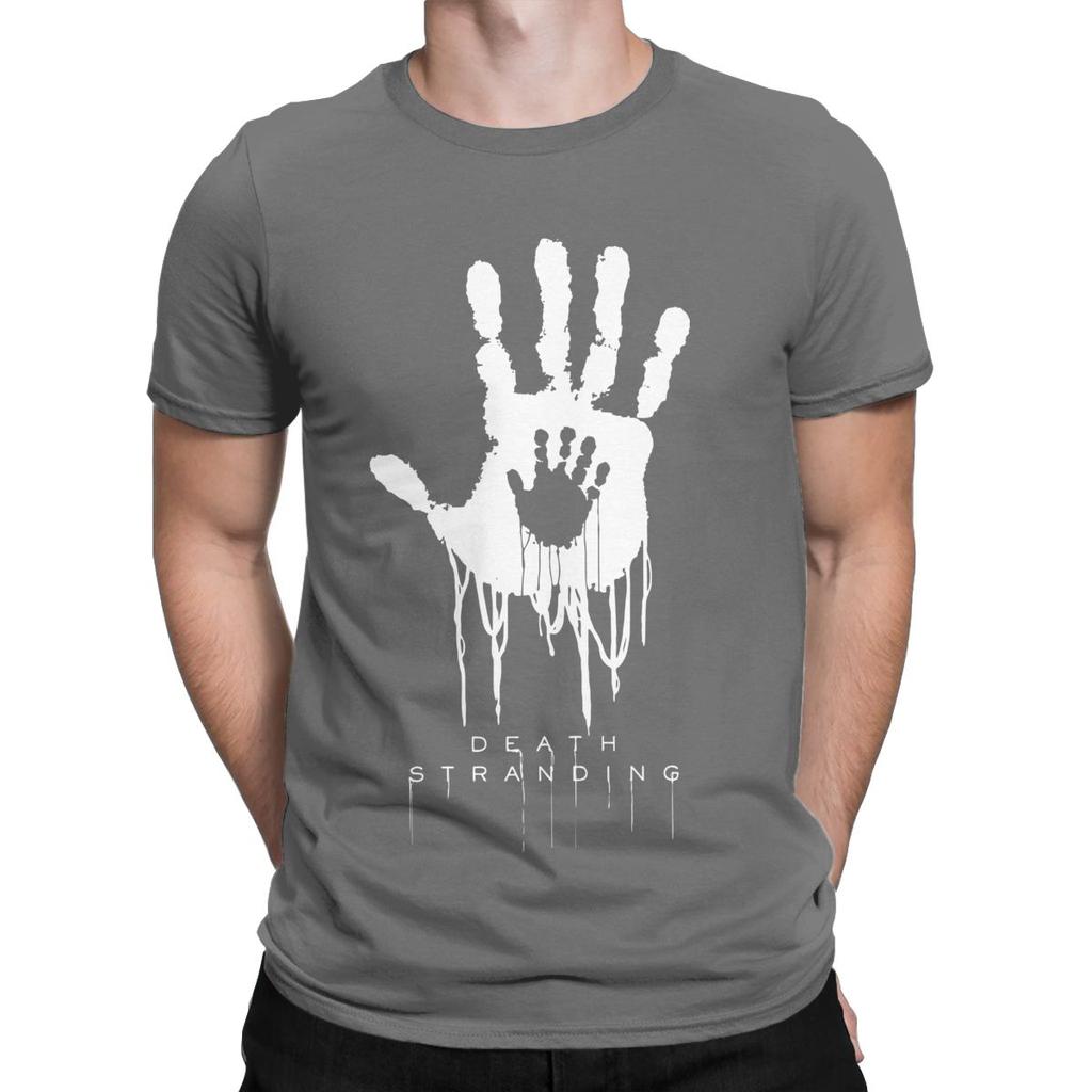 Vintage Death Stranding Hand T-shirt Men O Neck Bavlněné tričko Kojima Hideo s krátkým rukávem, dárek, oblečení