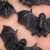 Scary 20Pcs Simulation Bat Funny Realistic Anti-fade Wear-resistant Tricky Artificial Props Mini Halloween Luminous Ornament Party Supplies
