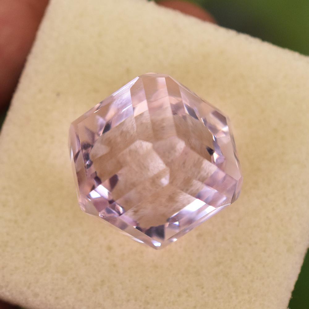 AA+ Quality 67 Ct RARE Cube Shape NATURAL Pink Topaz Loose Gemstone