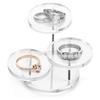 3 Layers Jewelry Display Stand Round Rings Earrings Selling Rack  Mini Figurines