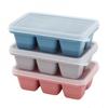 Safe and Odorless Silicone Ice Cube Tray with Cover 6 Cavity Ice Maker