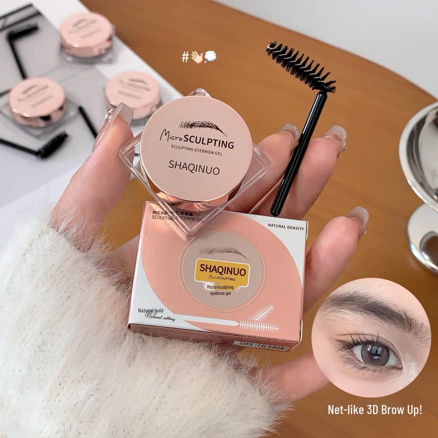 SHAQINUO Long-Lasting Transparent Eyebrow Gel for Natural, Bare-Face Look