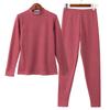 Women's Cashmere Silk Fleece Lined Warm Underwear Set for Autumn/Winter - Thickened for Middle-Aged and Elderly