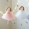 Cute Fiber Christmas Ornaments Cartoon Angel Soft Xmas Tree Pendant Handmade Angel Girl Ornaments Children Gifts
