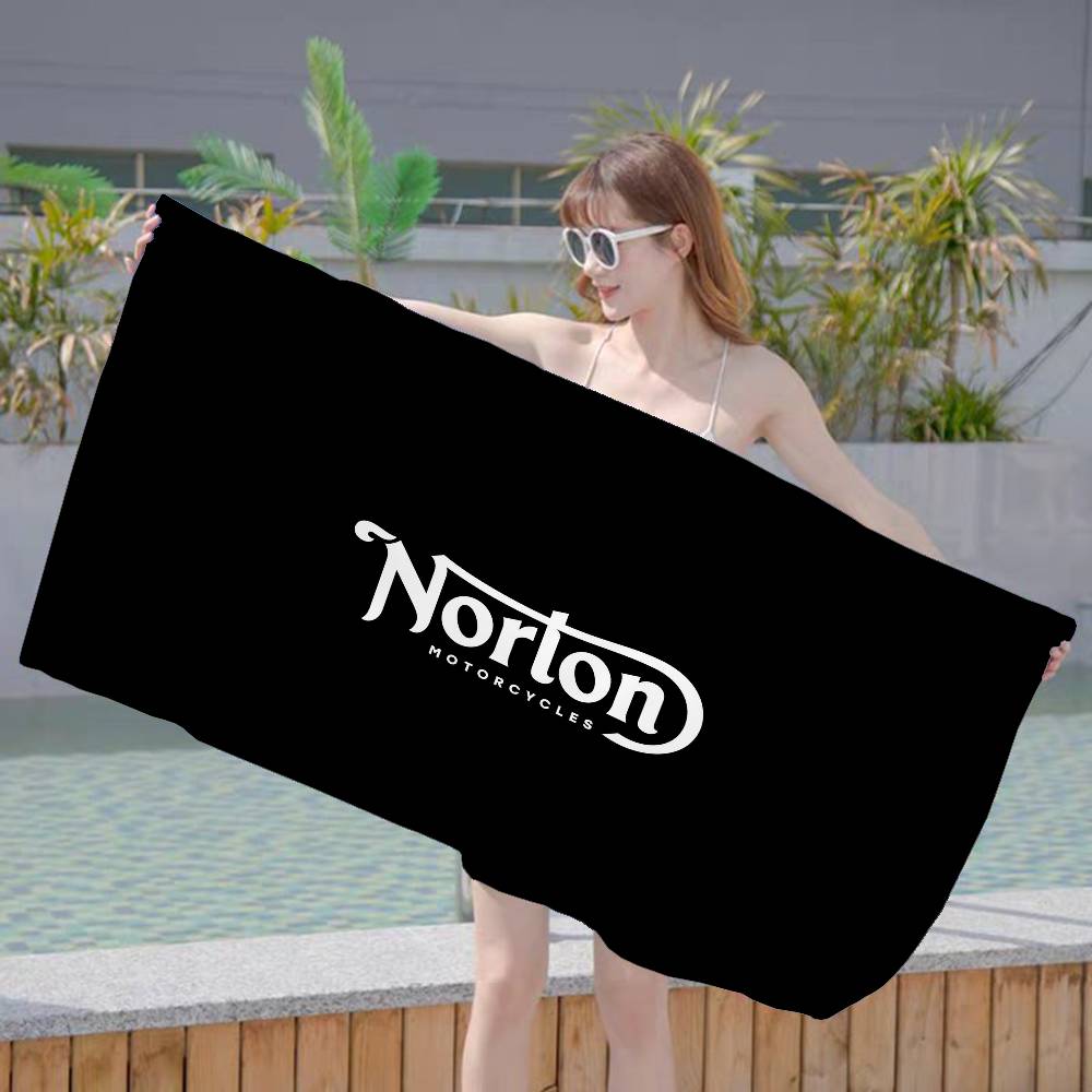 N-NORTONS Motorcycle Big Microfiber Beach Towels Quick Dry Towel Sand Beach Towels Pool Towel For Travel Swim Pool Yoga
