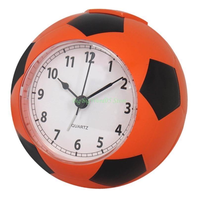 24TE Light Weight Football Alarm Clock Silent Pointer Clocks for Boys Bedroom Decor