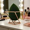 Storage Rack Makeup Organizer 3-Layer Iron Stand with Airflow Design Beauty Sponges Powder Puffs Brushes Non-Slip Base Sponge Holder