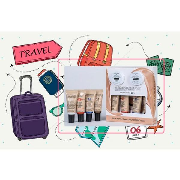 Cocoyoung Zestaw 5 sztuk bazowego makijażu podróżnego Piruna (Mini)