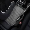 Armrest Cushion with Pocket Leather Arm Rest Mat Foam Height Pad Storage Bag Center Console Protector Cover with Side Pocket